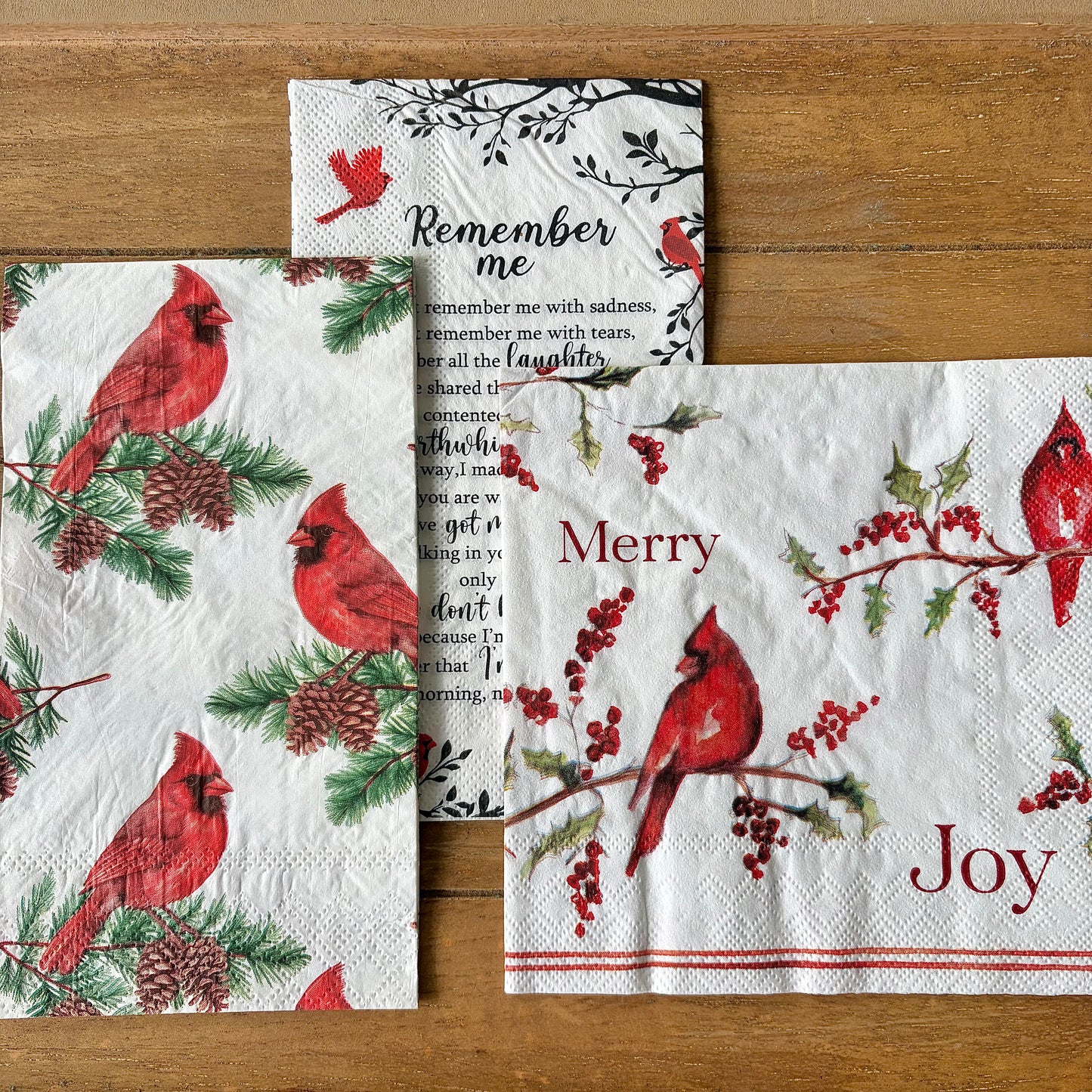 Napkin Bundle | Christmas Cardinals 4