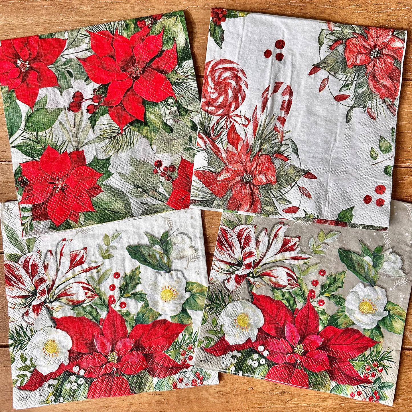 Napkin Bundle | Poinsettia Christmas