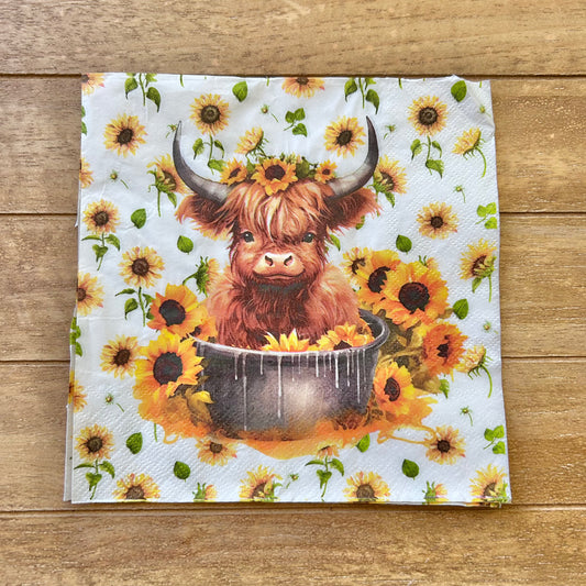 Napkin | Sunflower Cow