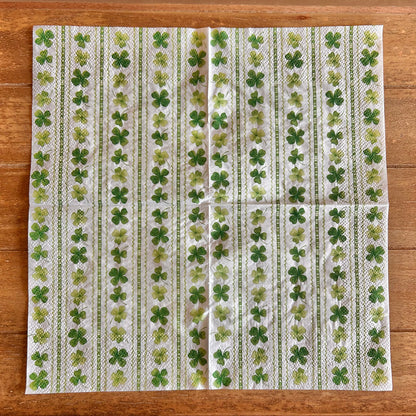 Napkin | Rows of Shamrocks