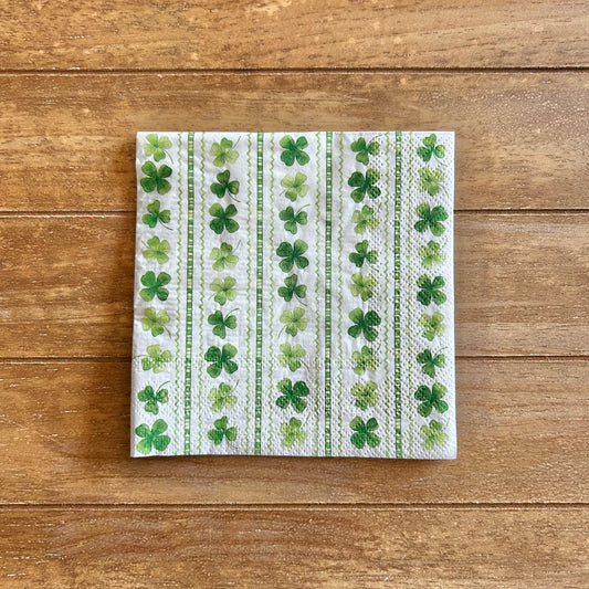Napkin | Rows of Shamrocks