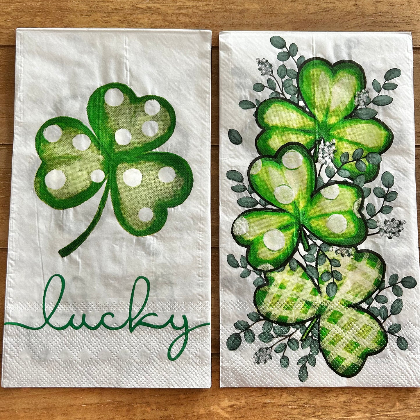 Napkin | Dual Print Shamrock Print