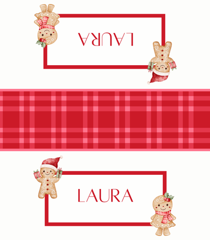 Digital Place Cards | Gingerbread People