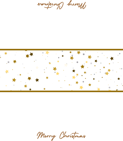 Digital Place Cards | Gold Merry Christmas
