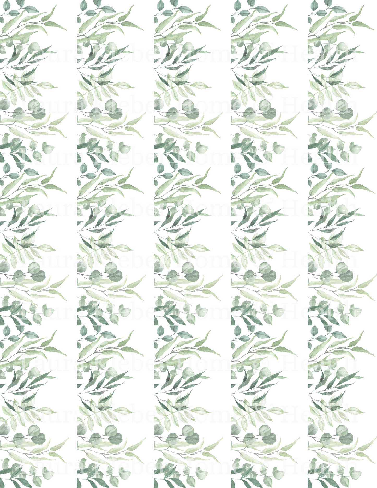 Decoupage Prints | Green Leafy (Digital Download)