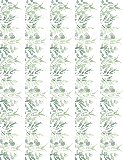 Digital Decoupage Prints | Green Leafy