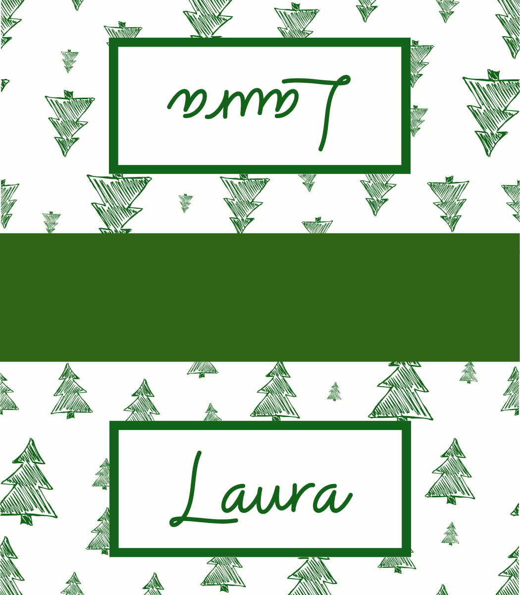 Digital Place Cards | Green Trees