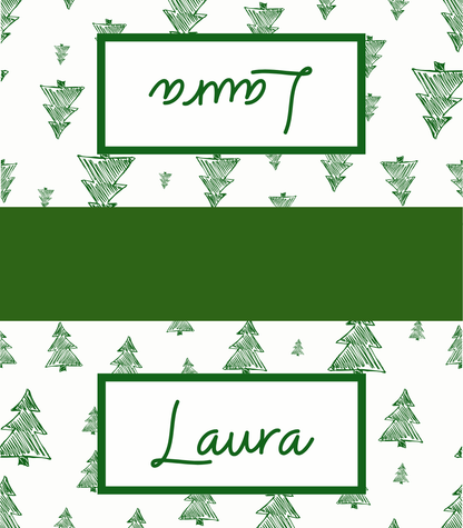 Digital Place Cards | Green Trees