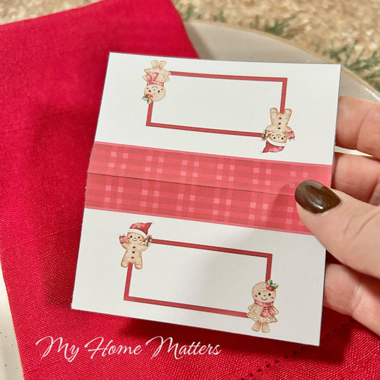 Place Cards | Gingerbread People