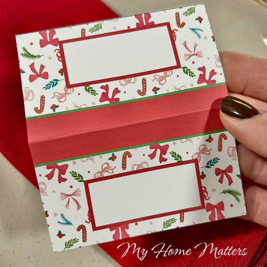 Digital Place Cards | Festive Christmas Print