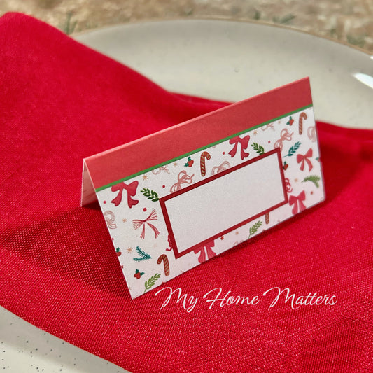 Place Cards | Festive Christmas Print