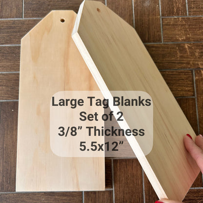 Tag Blanks (3/8" thickness)