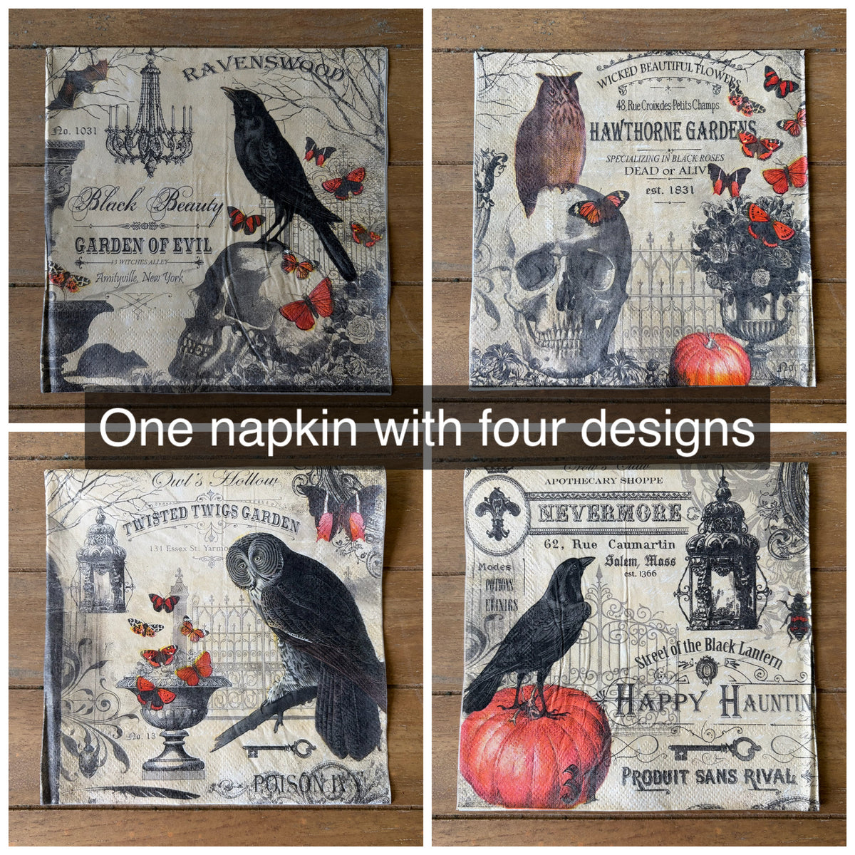 Napkin | Quad Print Halloween