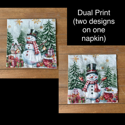 Napkin Bundle | Colorful Snowmen