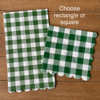 Napkin | Dark Green Check