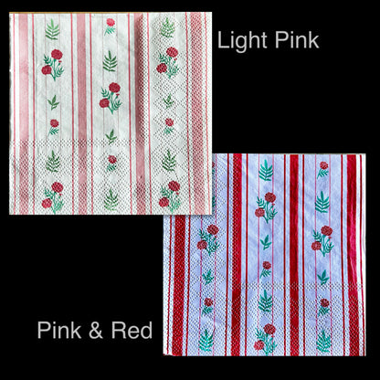 Napkin | Flowers and Stripes