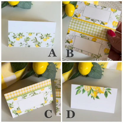 Place Cards | Lemons (Digital Download)
