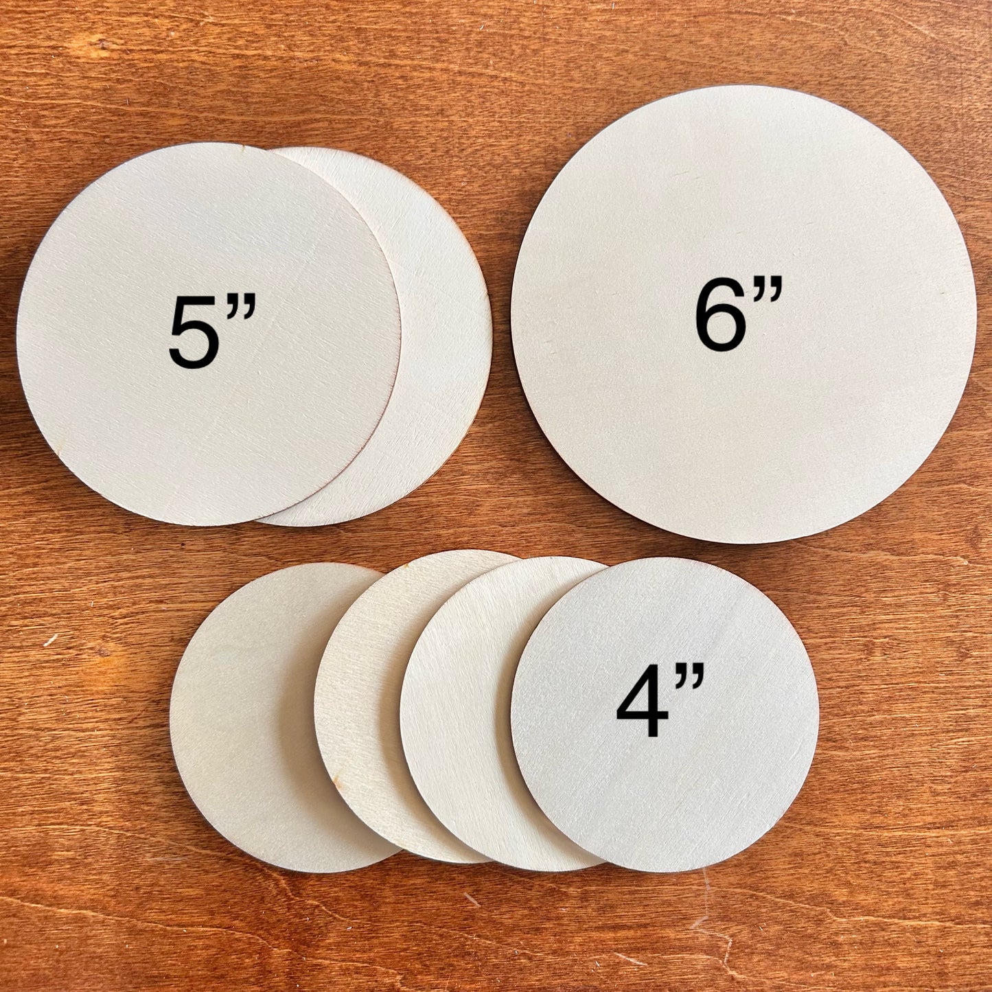 Wood Round Tile Blanks