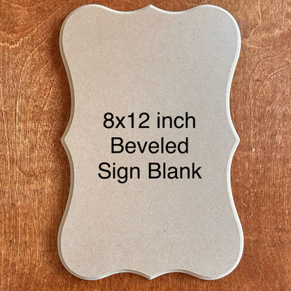 Rectangular Sign Blanks | Beveled