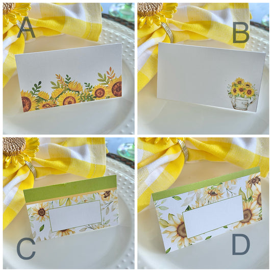 Place Cards | Sunflowers (Digital Download)