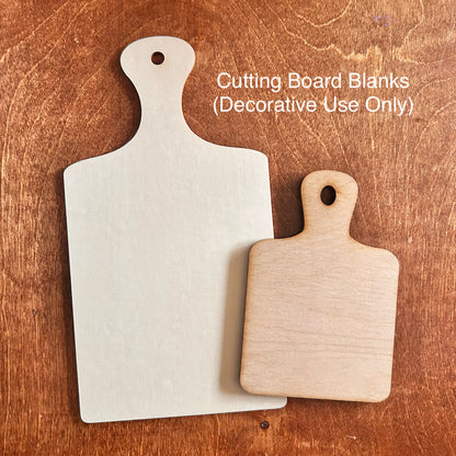 Cutting Board Blanks (Set of 3 | Decorative Use Only)