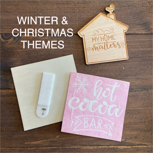 DIY Interchangeable Tiles - Winter & Christmas Themes