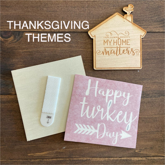 DIY Interchangeable Tiles - Thanksgiving Themes