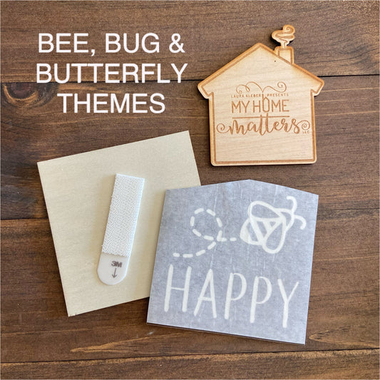 DIY Interchangeable Tiles - Bees, Bugs & Butterfly Themes