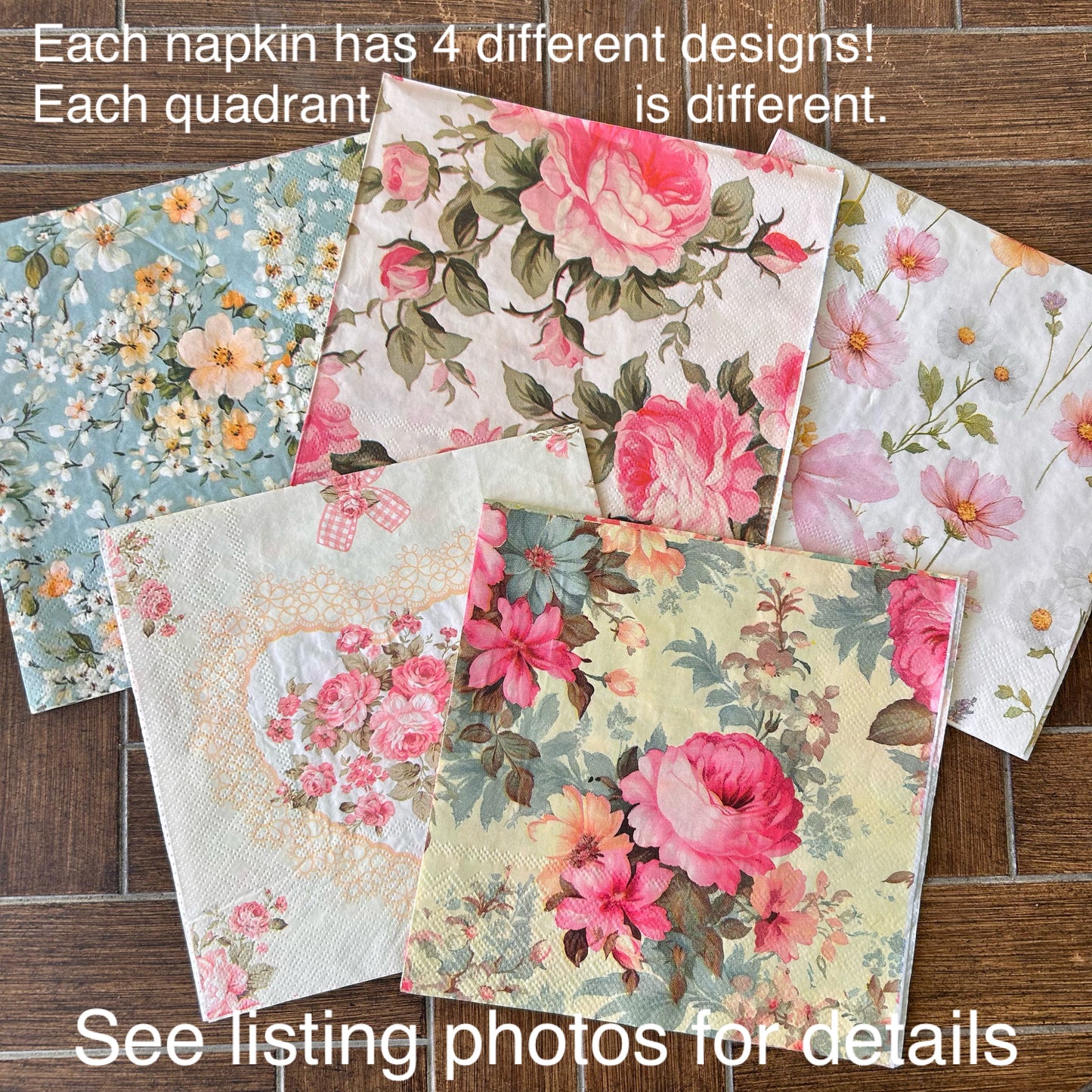 Napkin Bundle | Quad Print Florals