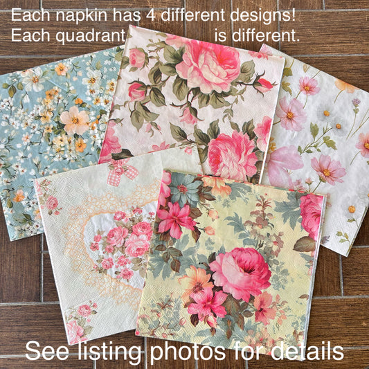 Napkin Bundle | Quad Print Florals