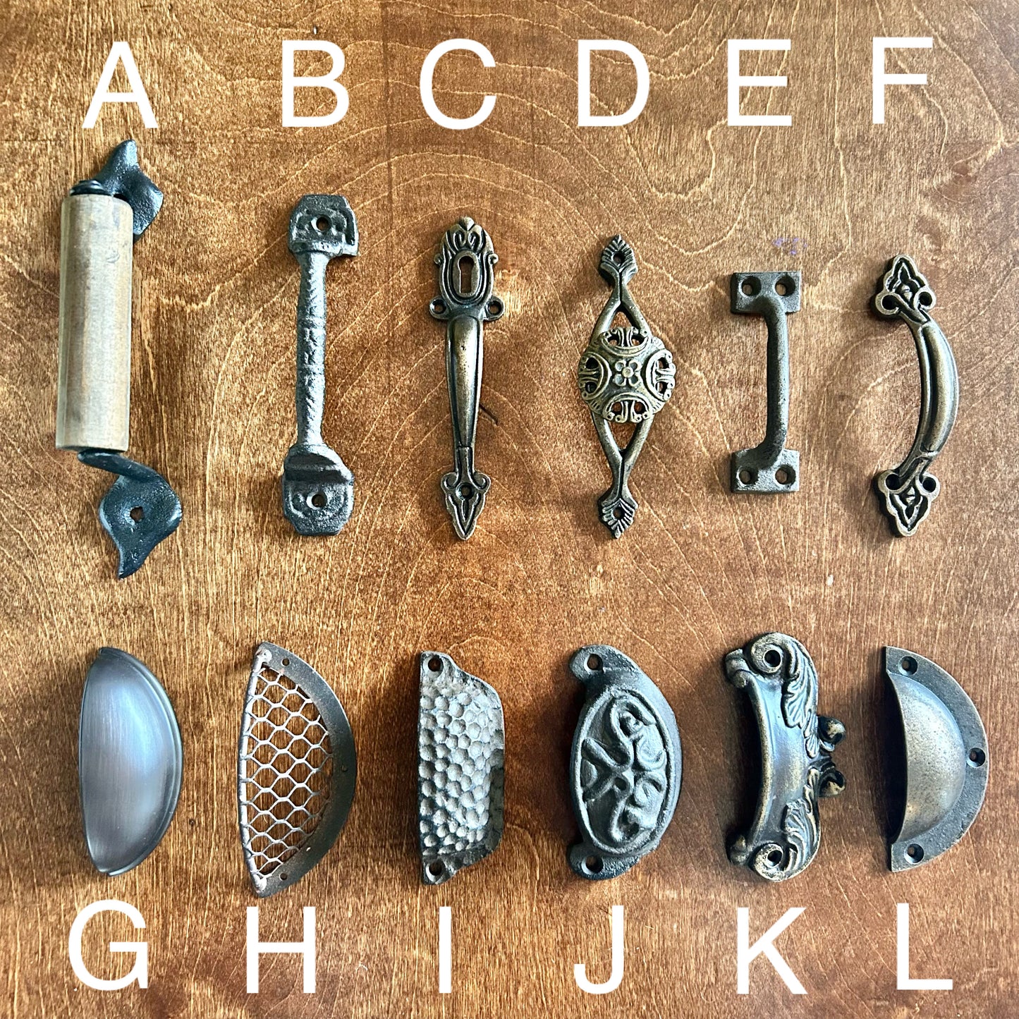 Tray & Sign Handles | Antiqued/Rusty/Bronze