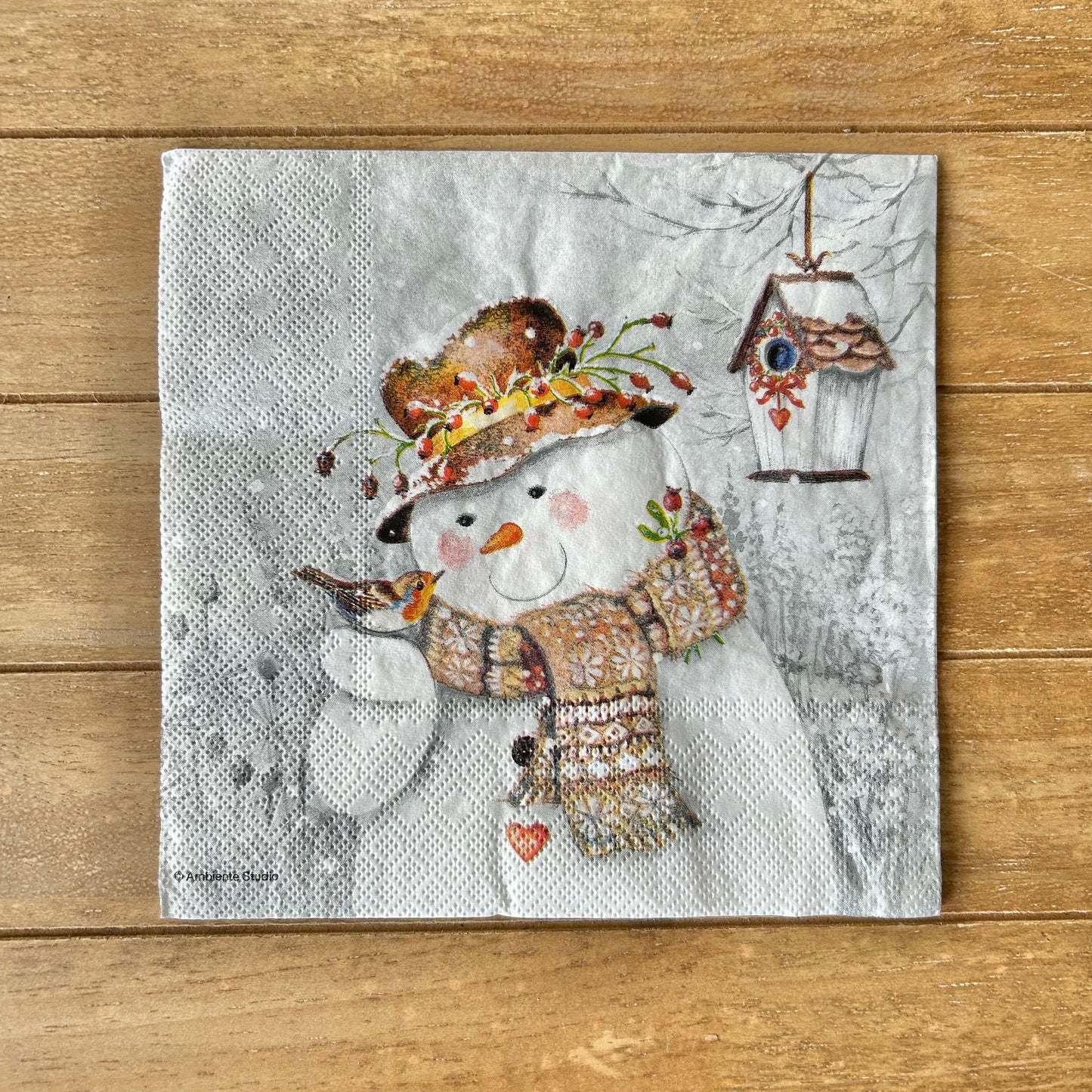 Napkin | Neutral Snowman
