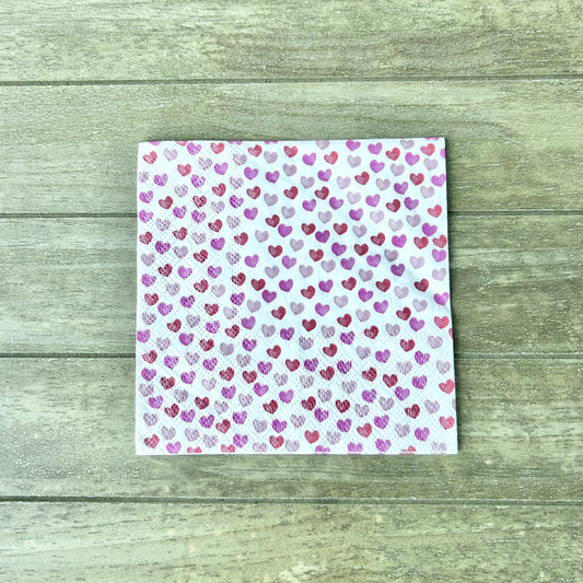 Napkin | Valentine Mini Hearts