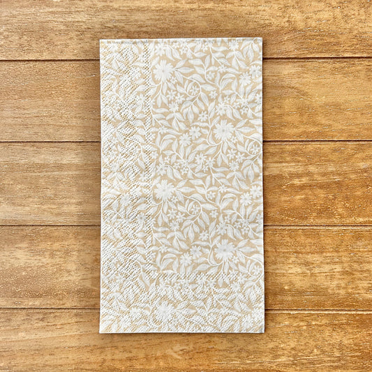 Napkin | Beige and White Floral