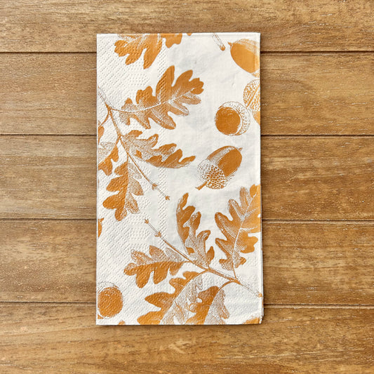 Napkin | Tan and White Fall Leaves