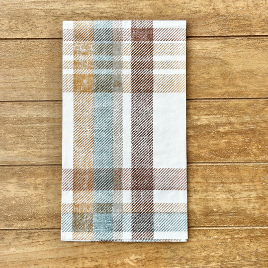 Napkin | Blue and Brown Plaid