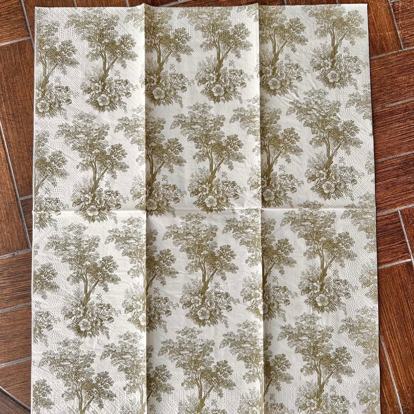 Napkin | Green Toile