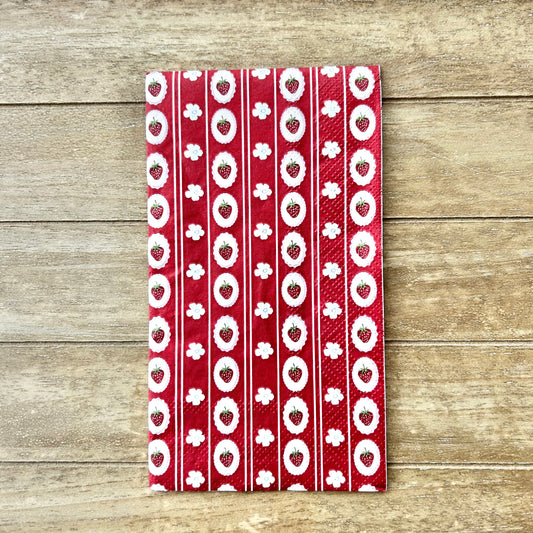 Napkin | Strawberries and Flowers
