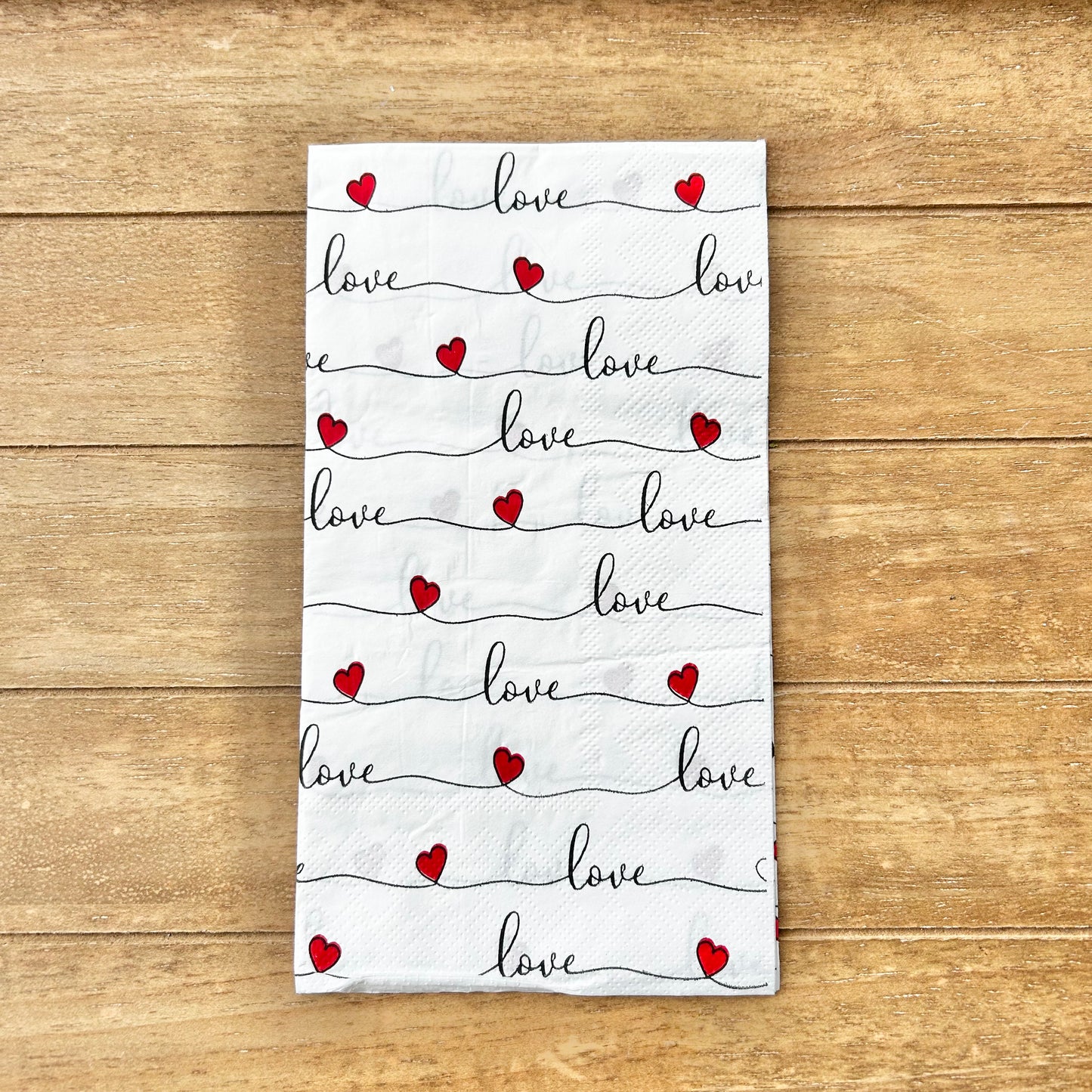 Napkin | Valentine Love in Script