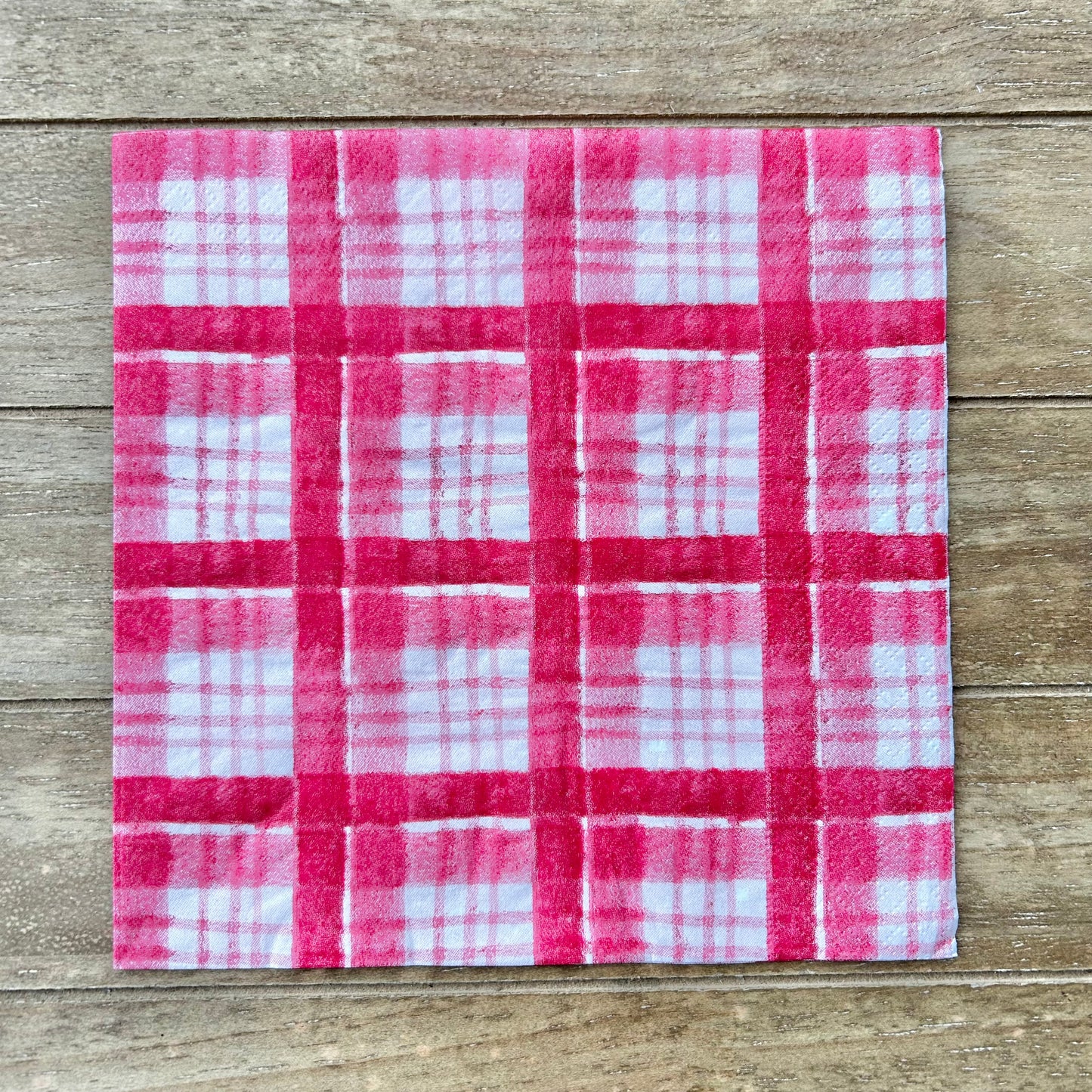 Napkin | Red and White Plaid