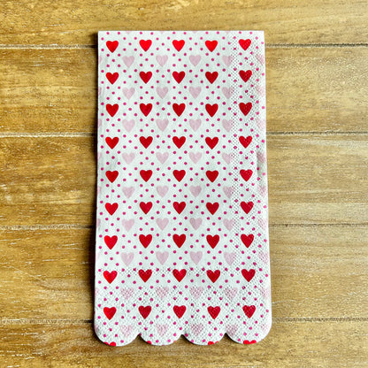 Napkin | Polka Dots and Hearts