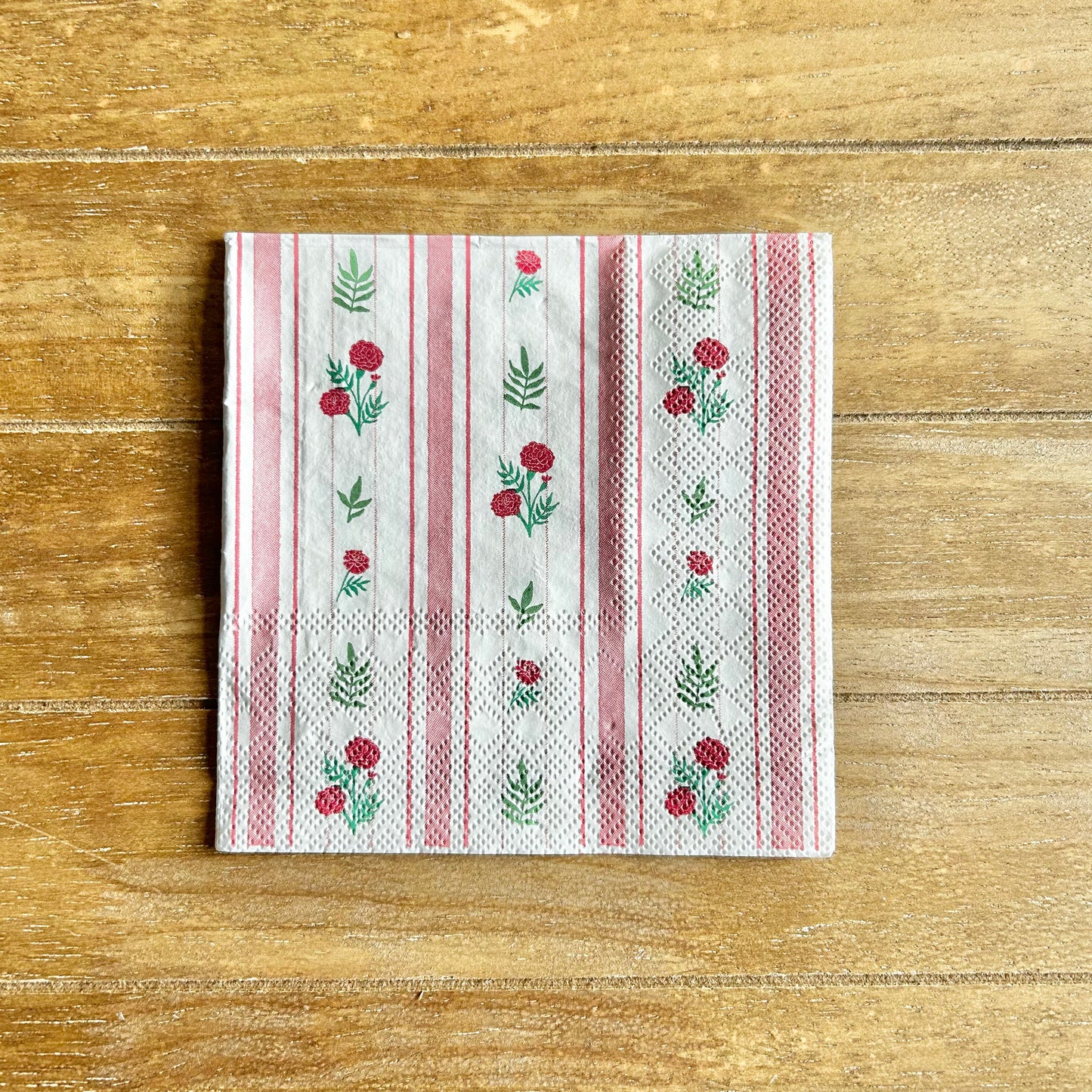 Napkin | Flowers and Stripes