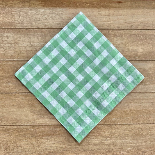 Napkin | Green and White Gingham