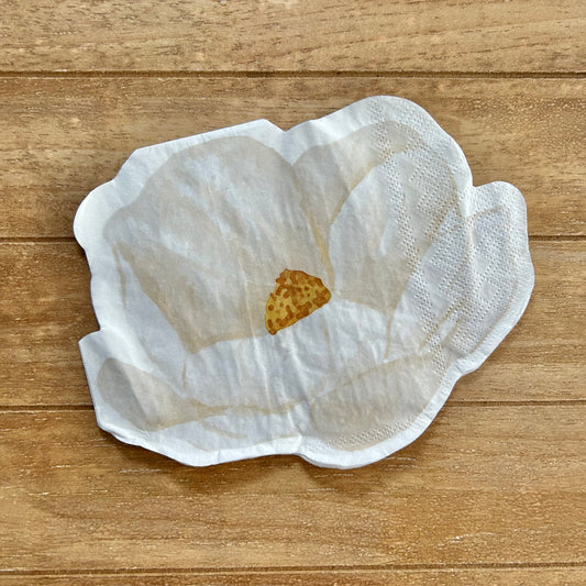 Napkin | White Magnolia Flower