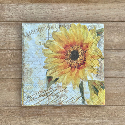 Napkin | Vintage Sunflower