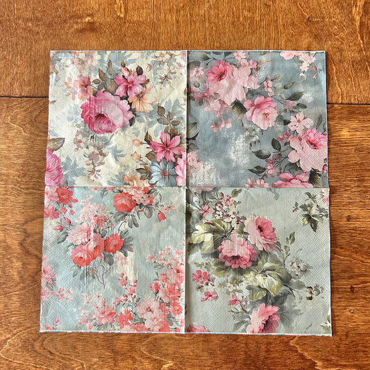 Napkin | Vintage Floral Quad Print