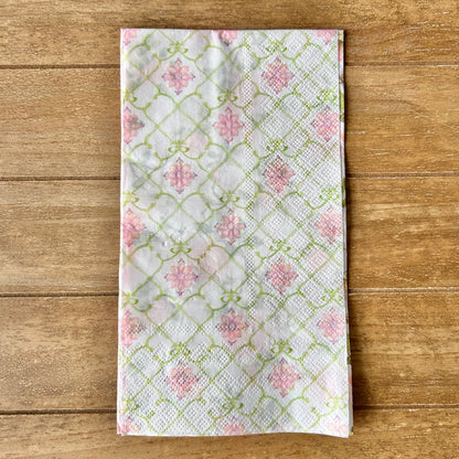 Napkin | Triple Print Pink and Green