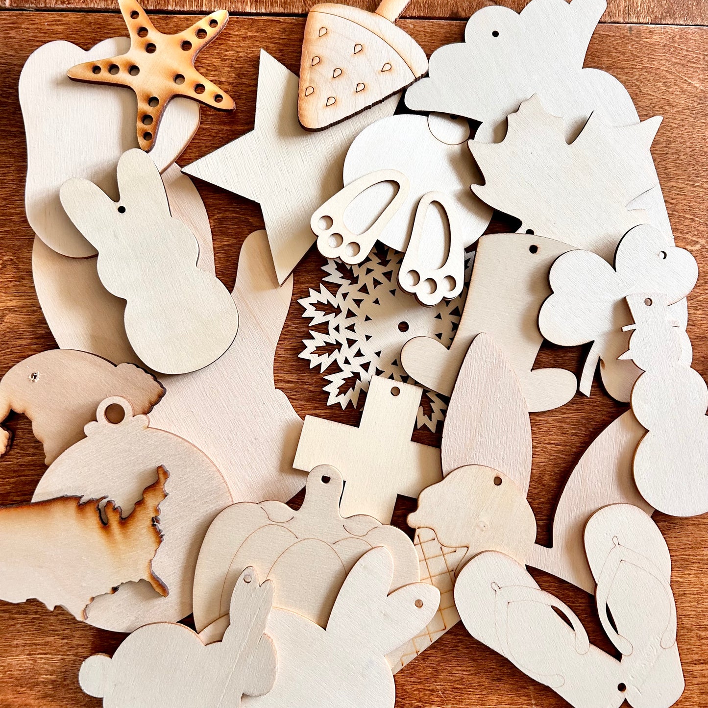 Thin Wood Shapes | Seasonal (Single Packs)