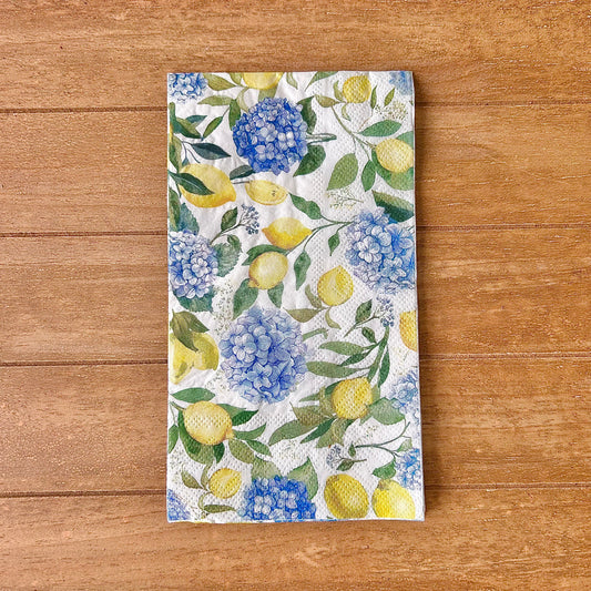 Napkin | Lemons & Hydrangeas