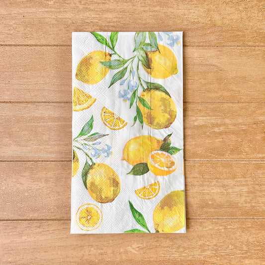 Napkin | Lemons with Soft Blue